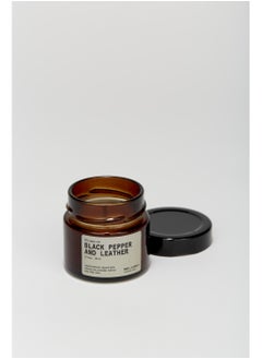 Generic Luxury Scented Candle in Amber Glass Jar 100ml – Black Pepper & Leather, Natural Coconut Soy Wax, Cotton Wick, Inspired by At The Barber’s Perfume  - Image 2