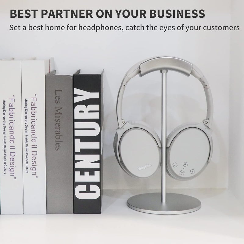 Srhythm Headphone Stand,Metal Headset Holder for Space-saving and Display - Image 1