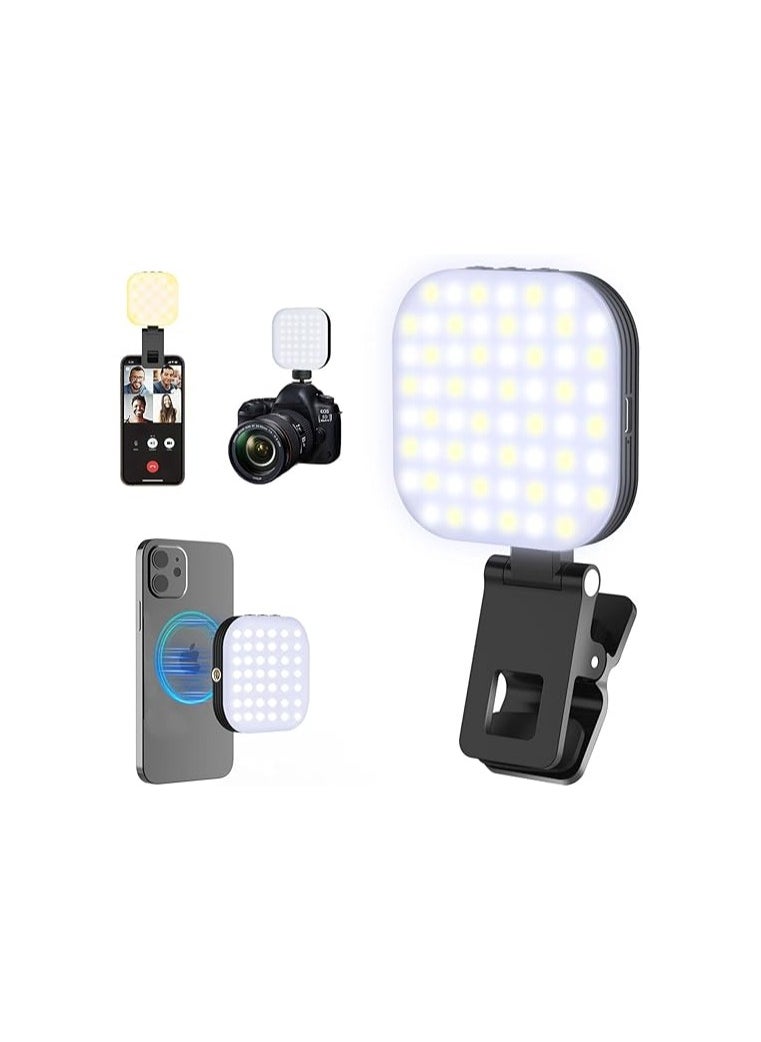 Generic MagSafe Ring Light for Selfies and Video Calls – Clip-On Mobile Ring Light with 3 Lighting Modes – Ideal for Mobile, Laptop, Photos, Makeup, and Streaming  - Image 1