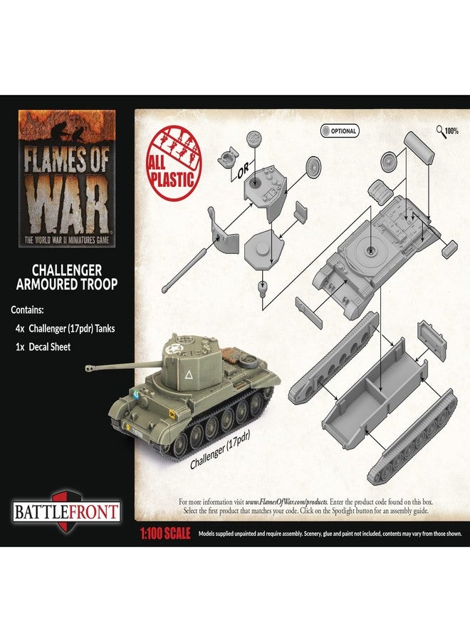 Flames of War Battlefront Miniatures British Challenger Armoured Troop FOW BBX72 - Image 5