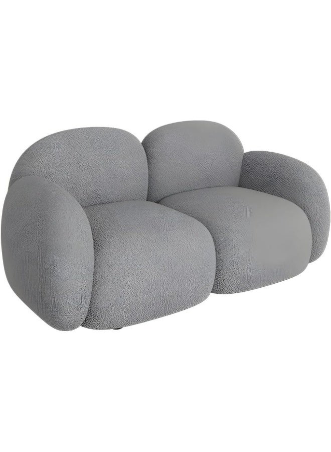 Ripple FURNITURE UAE Homes Modern Sofa with Wooden Frame, Foam-Filled Seat, Square Arms (Light Grey) - Image 1
