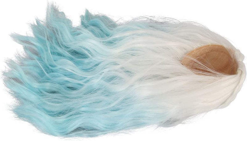 RASTKY 1/6 Doll Wig Gradient Curly Style High Elasticity for Doll Making Hair Replacements DIY for 1/6 High Temperature Fiber (Gradient Blue) - Image 2