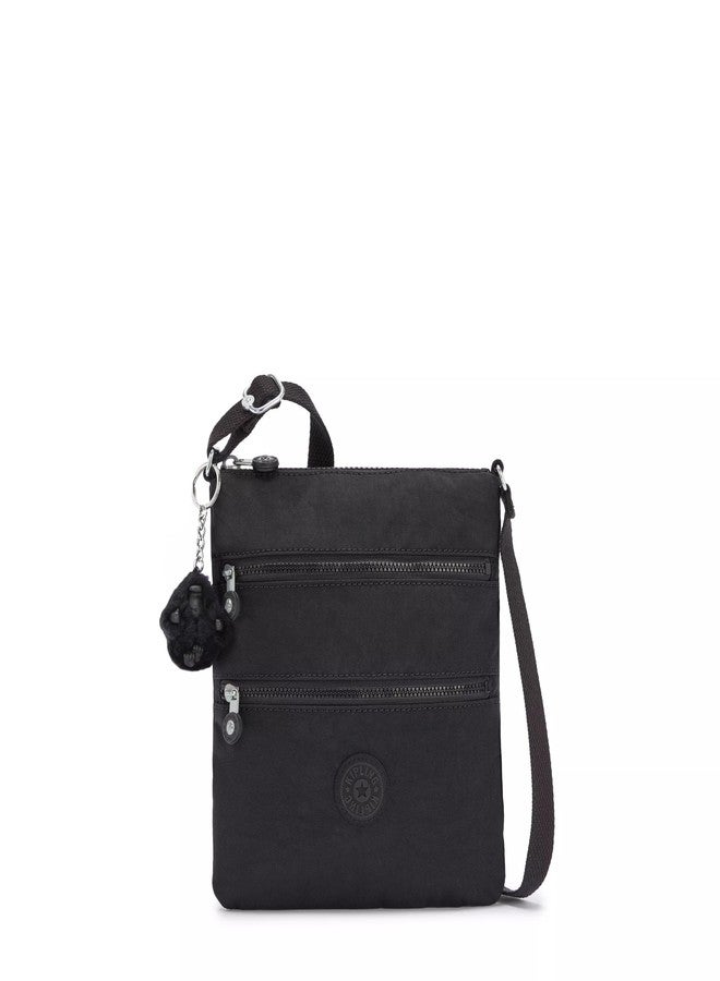 KIPLING KIPLING حقيبة كيبلينج كيكو ميني للجنسين، حقيبة يد خفيفة الوزن قابلة للتعديل، حقيبة كتف متينة، لون أسود، 8 × 9 × 1.25 بوصة - Image 1