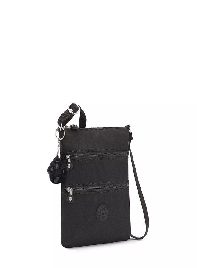 KIPLING KIPLING حقيبة كيبلينج كيكو ميني للجنسين، حقيبة يد خفيفة الوزن قابلة للتعديل، حقيبة كتف متينة، لون أسود، 8 × 9 × 1.25 بوصة - Image 4