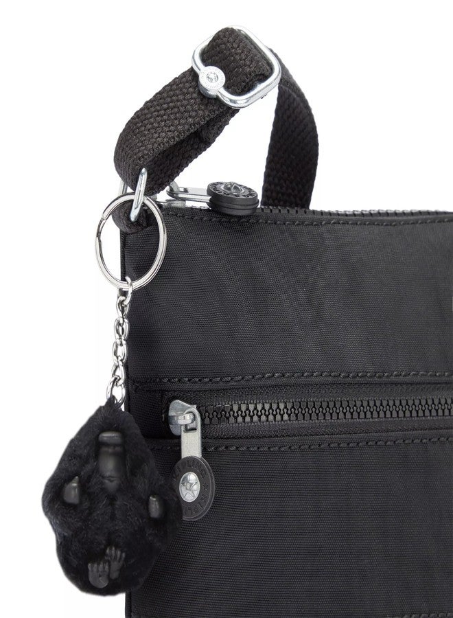 KIPLING KIPLING حقيبة كيبلينج كيكو ميني للجنسين، حقيبة يد خفيفة الوزن قابلة للتعديل، حقيبة كتف متينة، لون أسود، 8 × 9 × 1.25 بوصة - Image 5