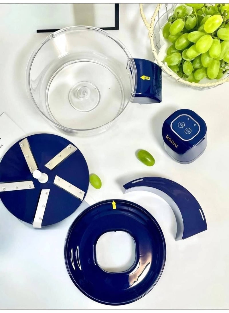 Multi-purpose electric chopper with a garlic and grape peeling tool - Image 4