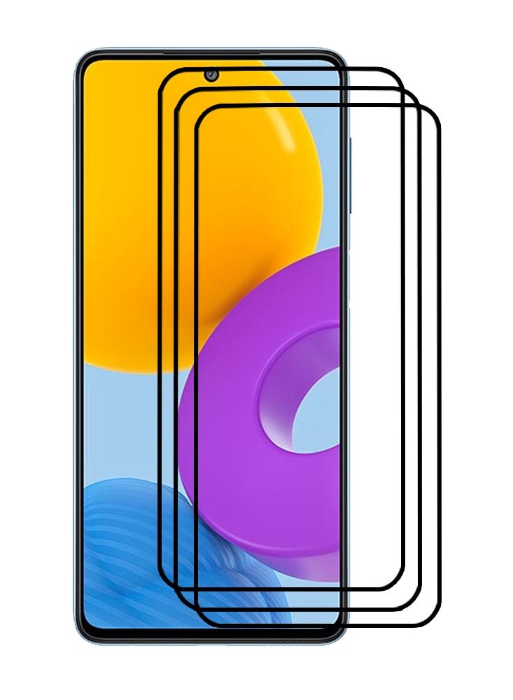CATANES 3 Pack For Samsung Galaxy M52 5G Screen Protector Tempered Glass Full Glue Back - Image 2