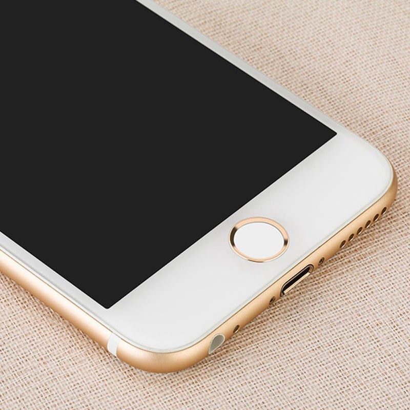 Home Key Fingerprint Sticker Metal Home Button Sticker Universal Fit As Shown Border Enhance Recognition Accuracy 1.04x1.04x0.04cm - Image 5