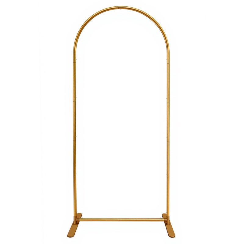 Romlits Quick Assembly Aluminum Alloy Arch Backdrop Stand, Lightweight & Sturdy for Weddings, Baby Showers & Birthday Parties, 6FT x 2.7FT Balloon Frame with Elastic Cord Design - Image 1
