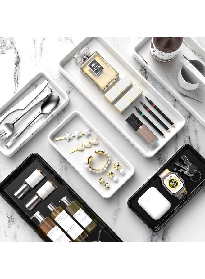 Gurygo Countertop and Vanity Tray - Kitchen Sink Tray - Small 7.7" Rectangular Vanity Sink Tray for Bathroom - Bathroom Tray - Key Trinket Ring Tray - Kitchen Sink Soap Dispenser Tray - Image 2