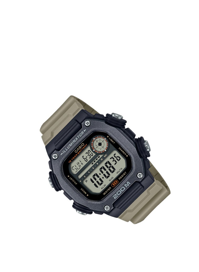 CASIO - Men's Resin Square Shape Digital Watch DW-291HX-5AVDF - Image 1