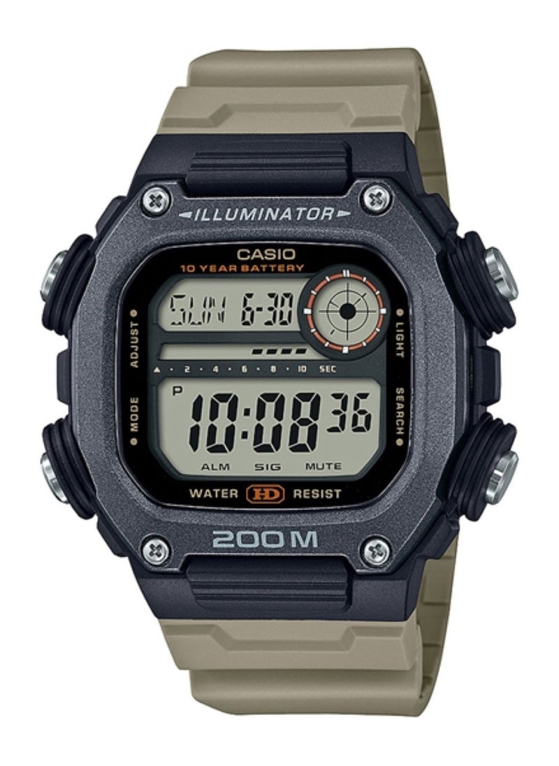 CASIO - Men's Resin Square Shape Digital Watch DW-291HX-5AVDF - Image 1