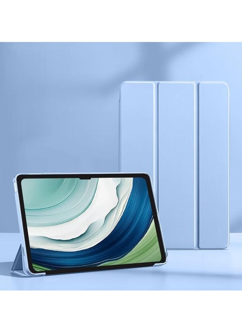 حافظة متوافقة مع جهاز Huawei MatePad SE 11 بوصة 2024، حافظة واقية قابلة للطي من مادة TPU مضادة للاصفرار (أزرق)