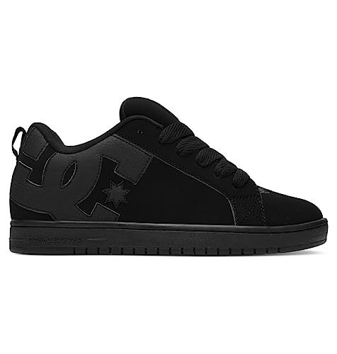 DC Shoes DC mens Court Graffik Casual Skate Shoe, Black/Black/Black, 8.5 US - Image 2