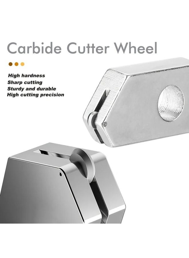 2pcs SHDY Glass Bottle Cutter Replacement Blades Metal Coated Cutting Wheels - Image 5