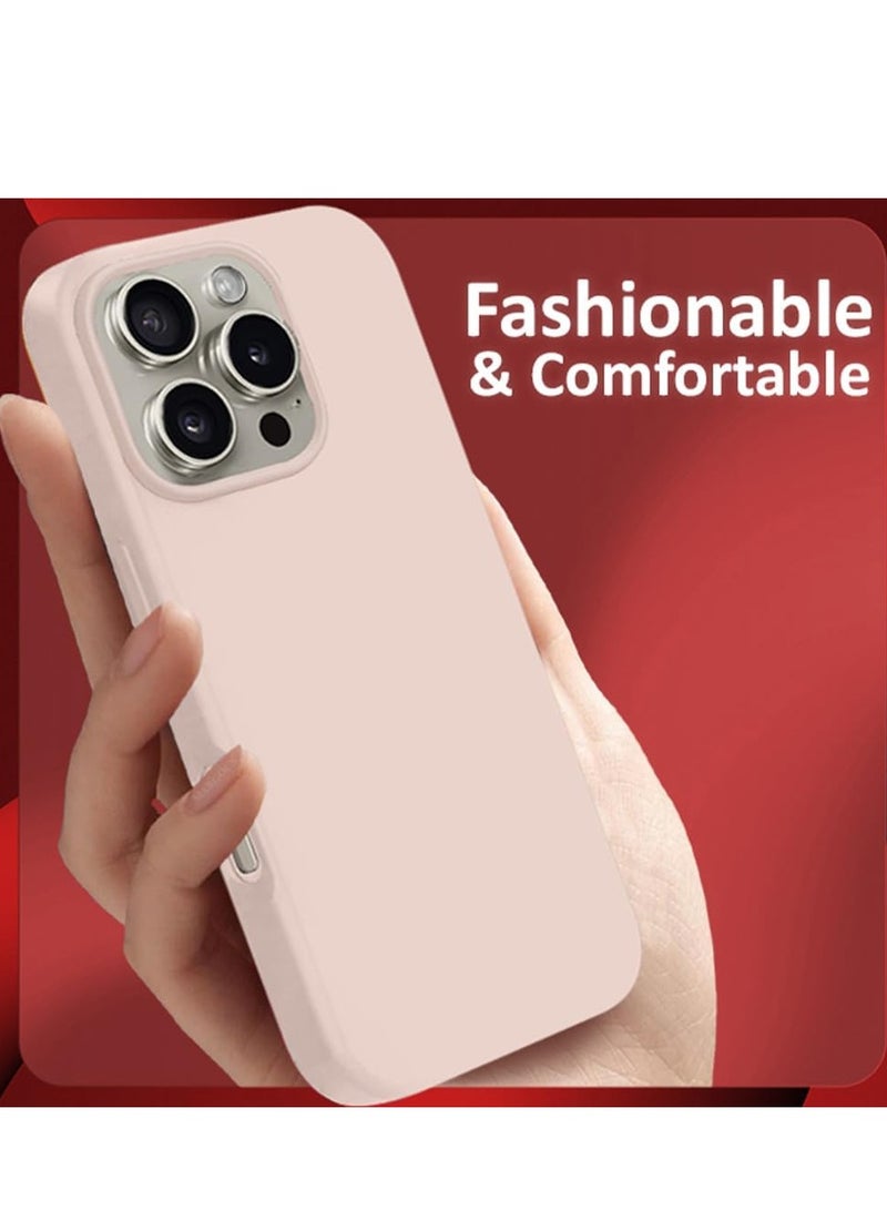 Liquid Silicone iPhone 16 Pro Max Case - Ultra Slim, Drop Protection, Soft Anti-Scratch Microfiber Lining (Model J) - Image 4