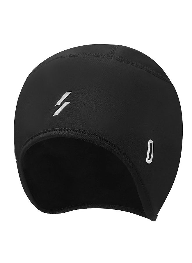 Generic - Outdoor Sports Men Cycle Cap Windproof Bicycle Bike Helmet Liner with Ear Cover and Glasses Keeper Running Skiing Motorcycle Beanie Winter Cap Headwear - Image 1