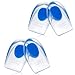 Wonderwin Gel Silicone Heel Pads2 Pairs Heel Cups for Achilles TendonitisShoe Wedge Inserts for Plantar FasciitisSore Heel Heel Spur and Heel Pain ReliefHeel Support for MenWomenMedium - Image 1