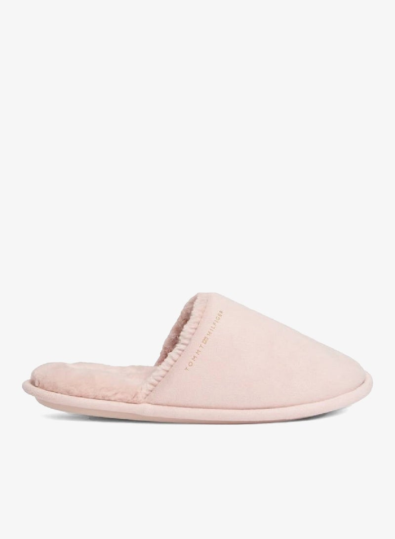 TOMMY HILFIGER Microsuede Logo Slippers - Image 1