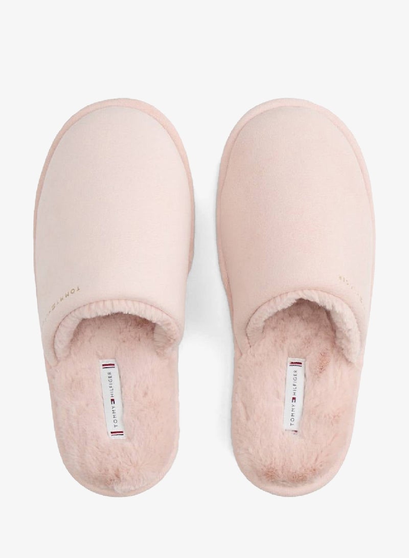 TOMMY HILFIGER Microsuede Logo Slippers - Image 4