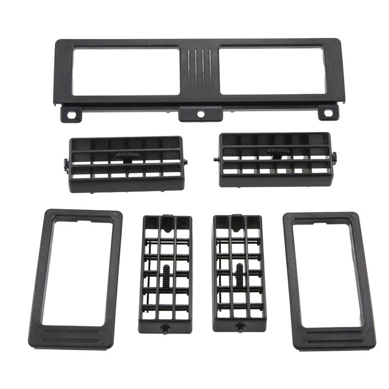 RLB-HILON RLBHILON Dashboard Heater Air Vent Grille Set Compatible with Nissan Navara D21 Hardbody Pickup 1986 to 1997 Year Black Color - Image 2
