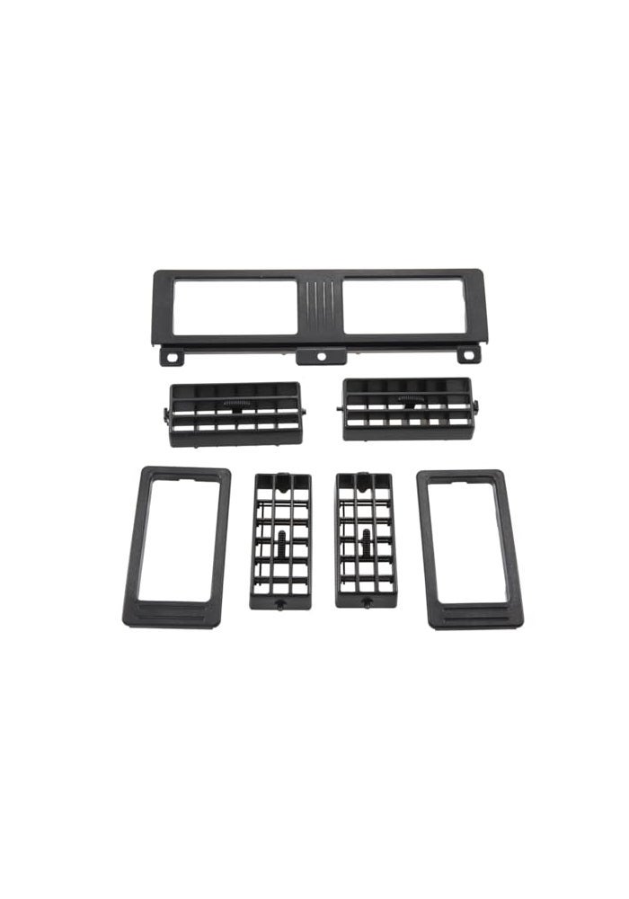 RLB-HILON RLBHILON Dashboard Heater Air Vent Grille Set Compatible with Nissan Navara D21 Hardbody Pickup 1986 to 1997 Year Black Color - Image 1