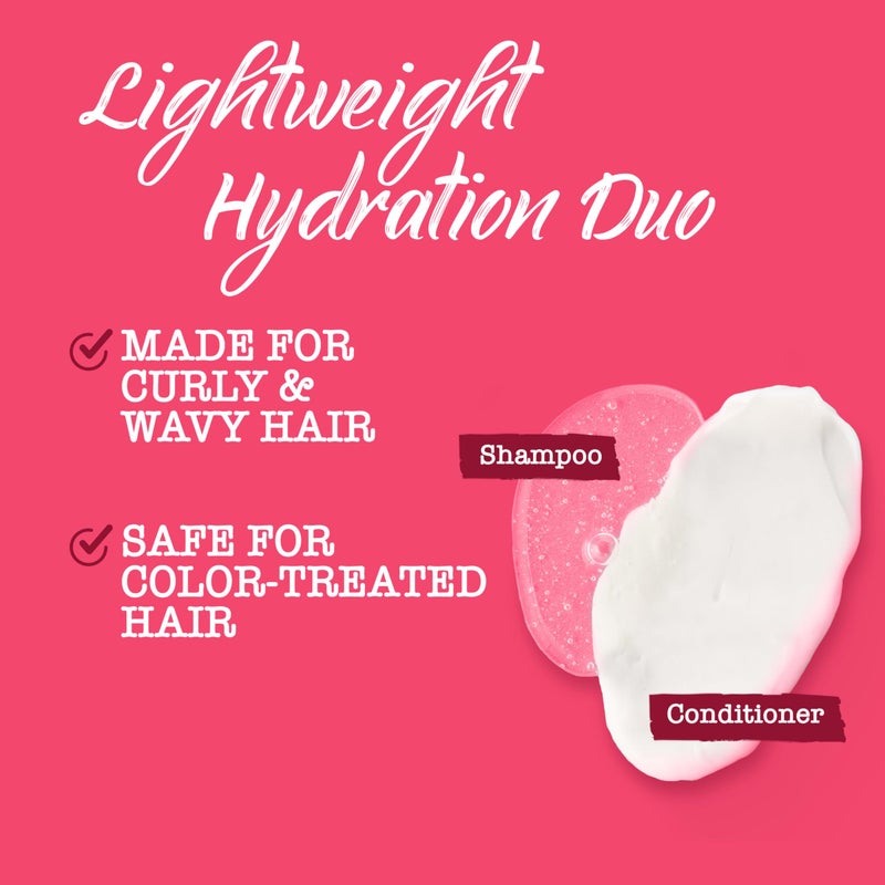 Maui Moisture Lightweight Hydration + Hibiscus Water Shampoo, Moisturizing Shampoo Softens & Quenches Wavy & Curly Hair with Aloe Vera, Vegan & Sulfate-Free Surfactants, 25.4 fl. oz - Image 2