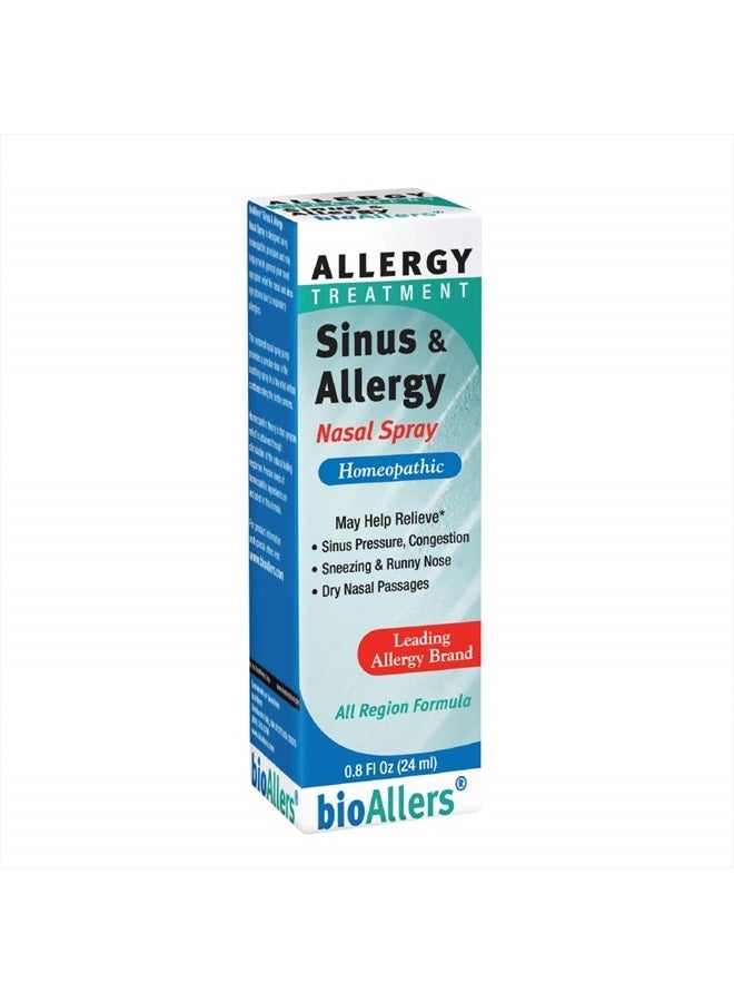 Natra-Bio Sinus & Allergy Nasal Spray #708 BioAllers 0.8 oz. Spray - Image 1