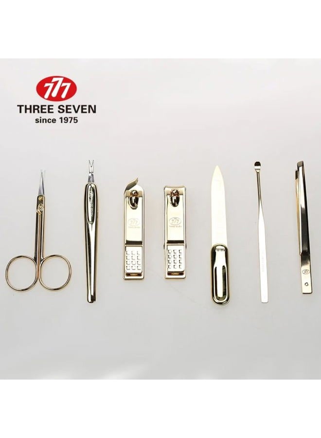 Three Seven (777) World No. 1. Three Seven (777) Travel Manicure Grooming Kit Nail Clipper Set (7 PCs, TS-4112G), MADE IN KOREA, SINCE 1975. - Image 3