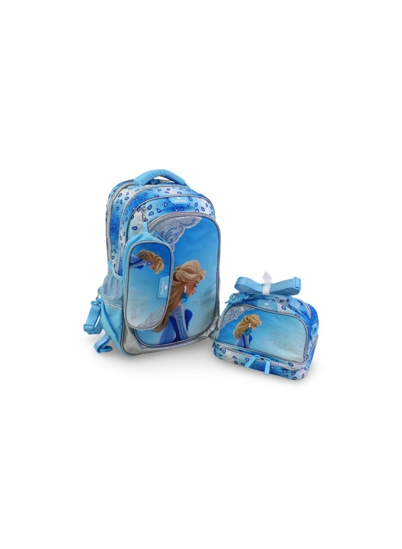 School Set 17 Inches – Baby Blue with Frozen Design - Image 1
