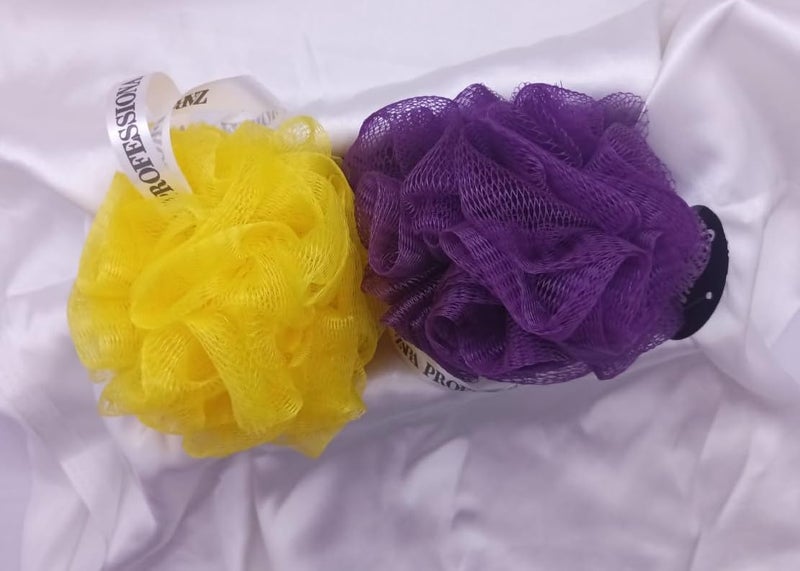 Super Soft Bathing Loofah - Shower Puffs | Long Lasting & Gentle for Sensitive, Dry & Normal Skin | Rich Lather Body Scrubber for Men & Women Pack of 2 - Image 5