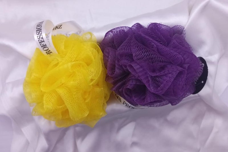 Super Soft Bathing Loofah - Shower Puffs | Long Lasting & Gentle for Sensitive, Dry & Normal Skin | Rich Lather Body Scrubber for Men & Women Pack of 2 - Image 3