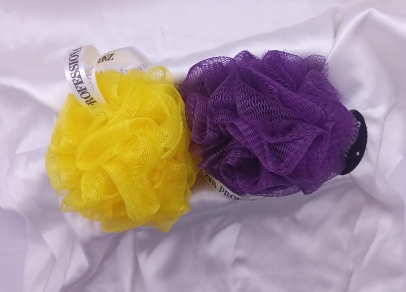 Super Soft Bathing Loofah - Shower Puffs | Long Lasting & Gentle for Sensitive, Dry & Normal Skin | Rich Lather Body Scrubber for Men & Women Pack of 2 - Image 4