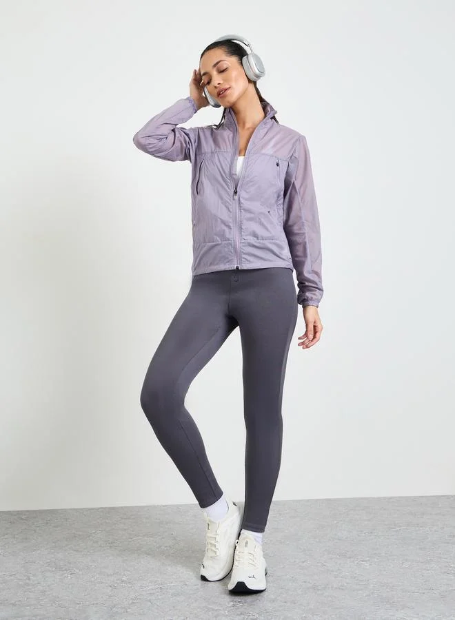 تايك تو Purple Lightweight Running Jacket