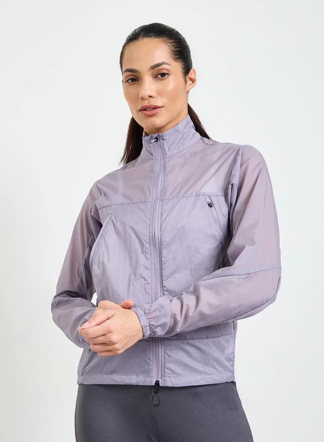 تايك تو Purple Lightweight Running Jacket