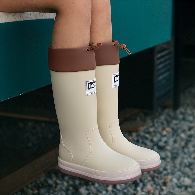 Sale South Korea Parent-Child Water Shoes Women'S Waterproof Non-Slip Rain Boots Men'S Rain Shoes Children'S Rubber Shoes Hiking Water Boots Camping - Image 5