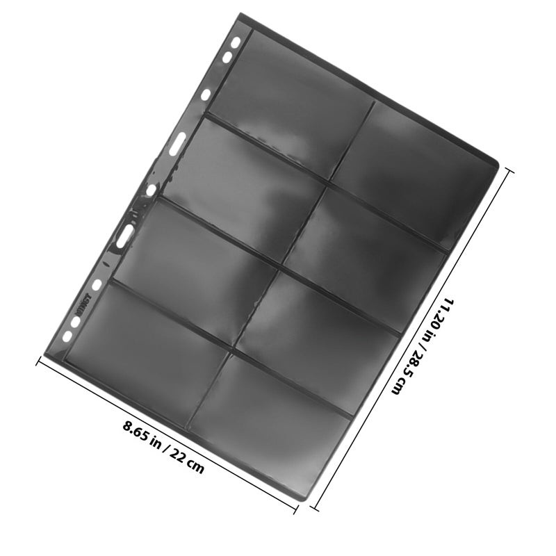 Double Sided PVC Stamp Album 10 Pages 8 Compartments For Storage And Display - Image 3