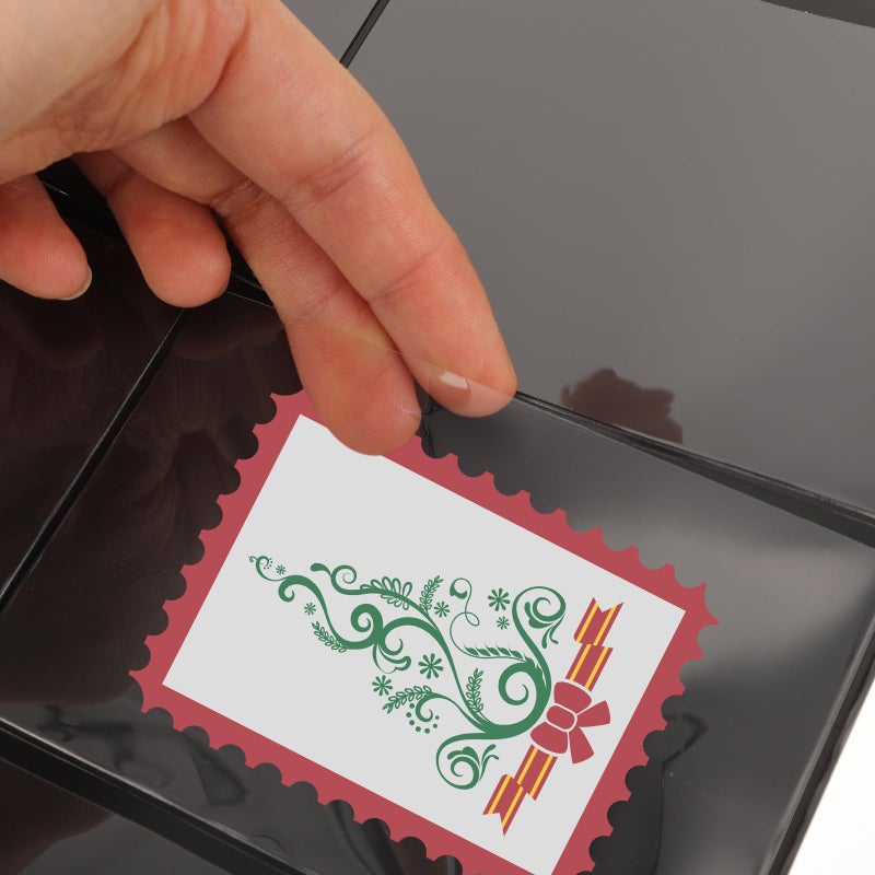 Double Sided PVC Stamp Album 10 Pages 8 Compartments For Storage And Display - Image 4