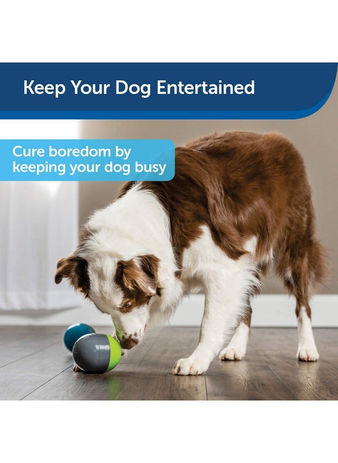 بيت سيف لعبة PetSafe Ricochet الإلكترونية للكلاب التي تُصدر صريرًا - زوجان من الألعاب تُصدر صريرًا لإبقاء الكلاب مشغولة - لغز شيق للحيوانات الأليفة التي تشعر بالملل أو القلق أو النشاط  - Image 4