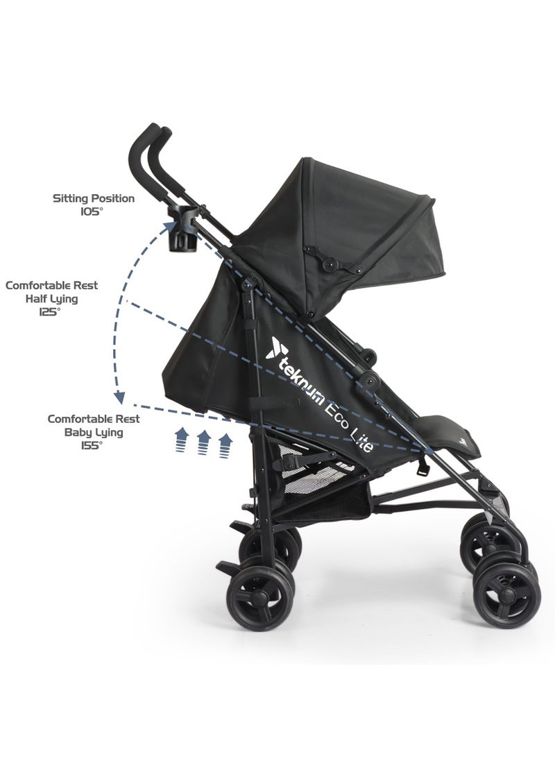 TEKNUM TEKNUM Eco Lite 2 Stroller with Cup holder - Black  - Image 3