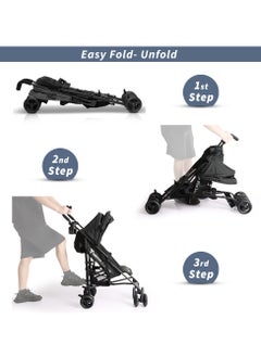 TEKNUM TEKNUM Eco Lite 2 Stroller with Cup holder - Black  - Image 5