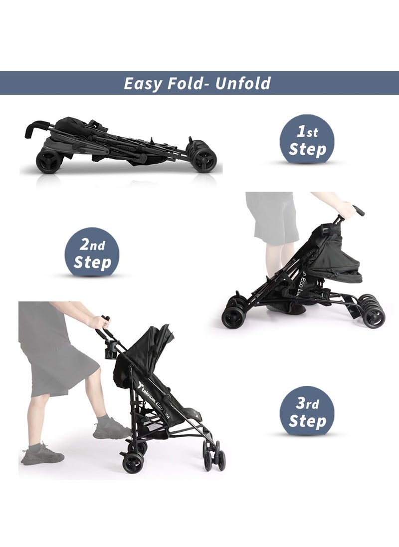 TEKNUM TEKNUM Eco Lite 2 Stroller with Cup holder - Black  - Image 5