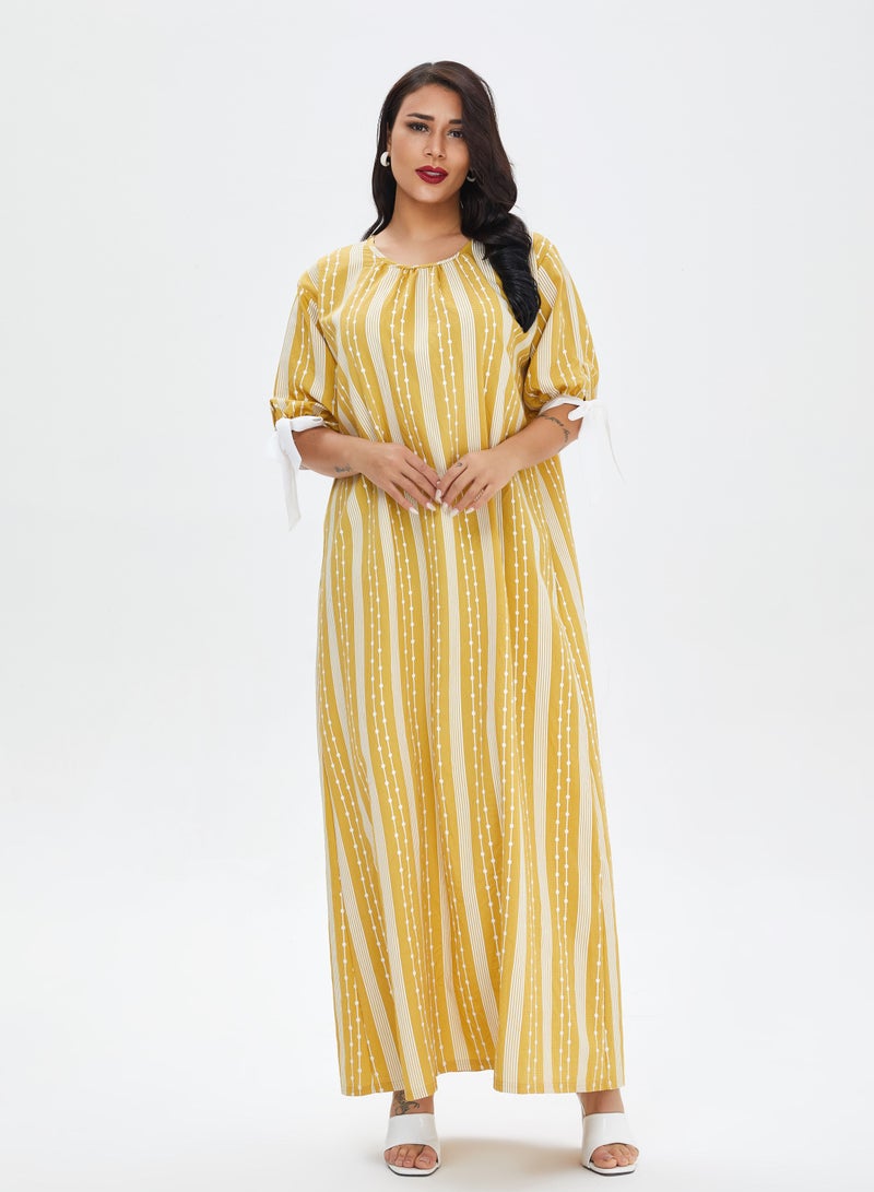Loquat Women's dress, pajamas, summer robe, large casual Middle East Robe  - Image 1