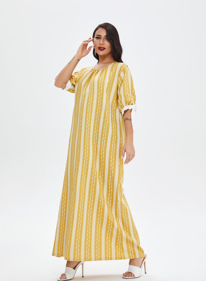Loquat Women's dress, pajamas, summer robe, large casual Middle East Robe  - Image 2