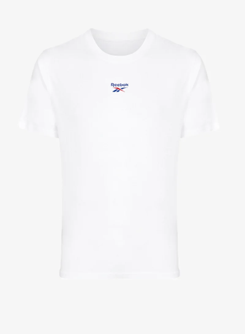Reebok Identity 2 Colour Logo Reverse Printed T-Shirt