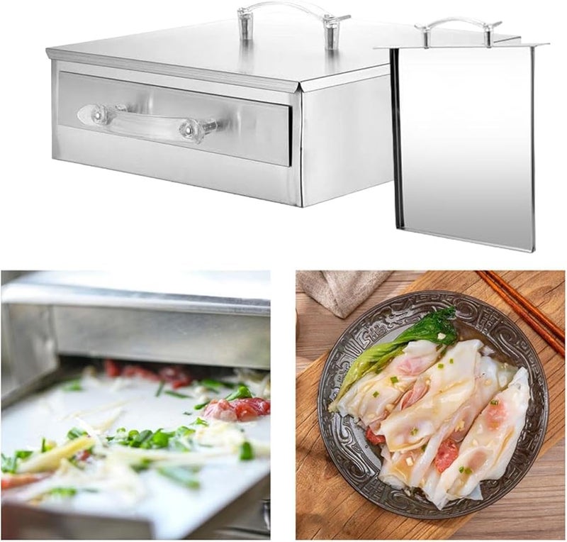 304 الفولاذ المقاوم للصدأ سلة تبخير لفائف الأرز 2 صينية أواني طهي ديم سوم قوانغدونغ - Image 5