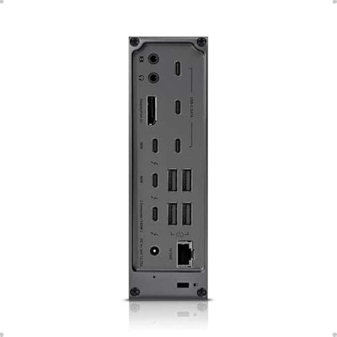 CalDigit TS5 PLUS - 20 PORT THUNDERBOLT 5 DOCK, 140W CHARGING, 3X 80GB/S THUNDERBOLT 5, 10X 10GB/S USB PORTS, DUAL USB CONTROLLERS, 10GBE, UP TO DUAL 8K 60HZ DISPLAYS, 1.0M BRAIDED CABLE, 330W PSU - Image 2