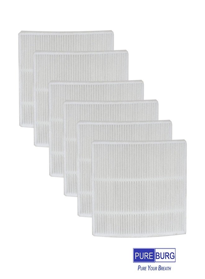 PUREBURG فلتر بديل من بيوربيرغ متوافق مع مزيل الرطوبة الصغير ومنقي الهواء هوماس وأسيكول AR-D02، 2 في 1 (1000 مل)، عبوة من 6 فلاتر لتنقية الهواء من الغبار - Image 5