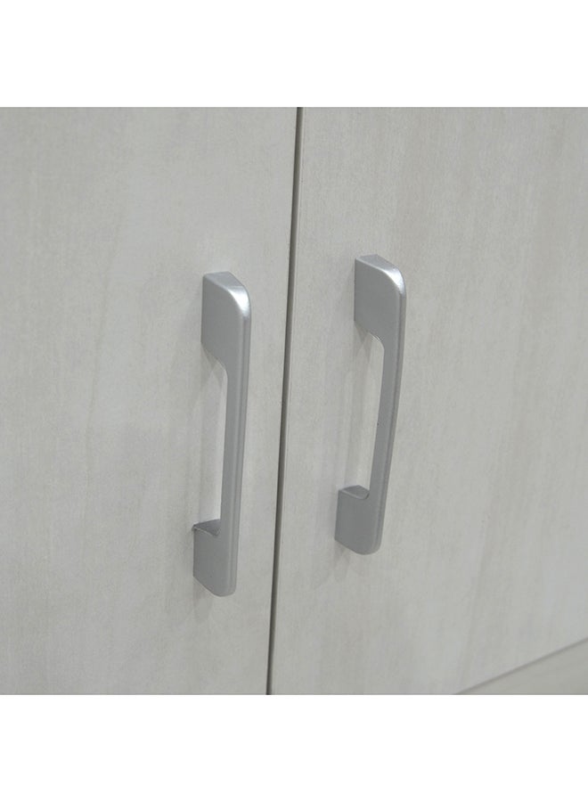 Home Box خزانة ملابس صغيرة ببابين ودرجين من ليفربول | طاولة الزينة | طاولة الغرور | طاولة مكياج مع مرآة لون أبيض 40 × 76 × 80 سم - Image 5