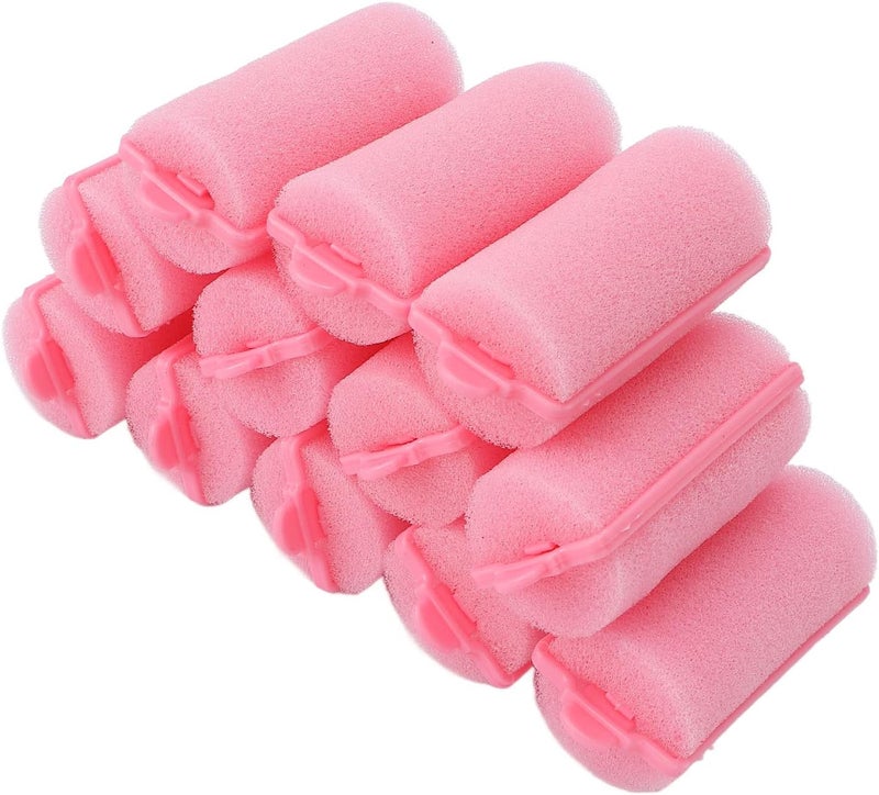 Foam Sponge Hair Rollers 12pcs Hair Rollers with Clips Flexible Sleeping Curlers Soft Hairdressing Curlers for Women Girls Portable Hair Styling Tool Curls Style Accessories